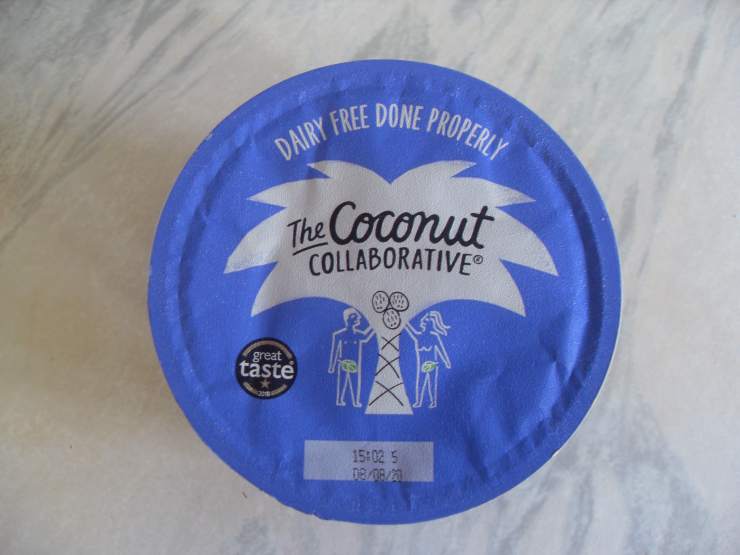 Lid of The Coconut Collaborative dairy free dessert